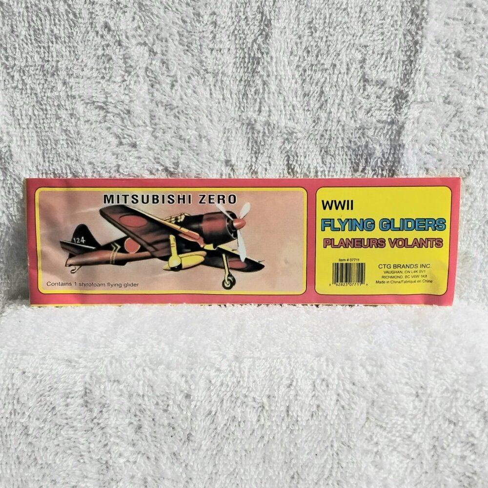 Sealed 5/$20 WWII Flying Mitsubishi Zero Glider by CTG Brands Inc.!!